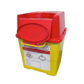 NÁDOBA NA MEDICINÁLNÍ ODPAD HRANATÁ 4 L VČETNĚ UZÁVĚRU 180 X 180 X 225 MM (50 KS/KARTON)(2)2