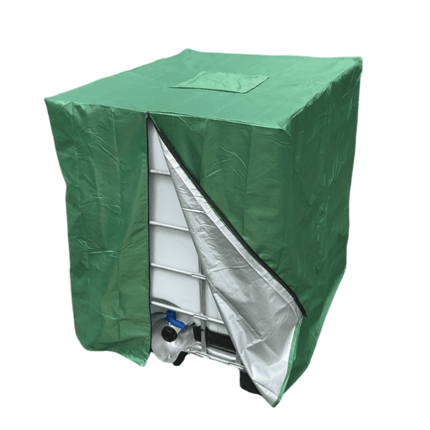 Ochranný kryt IBC kontejneru 600 l zelený UV ochrana