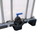 IBC KONTEJNER 600 L REPASOVANÝ / POUŽITÝ VYMYTÝ PLASTOVÁ PALETA 150/80 HRUBÝ ZÁVIT(2)2