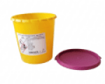 Nádoba na medicinální odpad TOXICUS 2 l včetně uzávěru 157 x 157/120 mm (70 ks/bal, 1120 ks/paleta)(2)2
