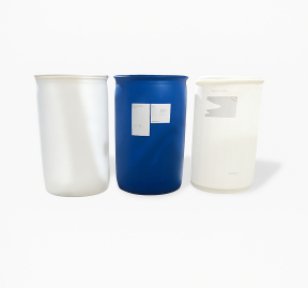 PLASTOVÝ SUD 220 L POUŽITÝ BÍLÝ/MODRÝ/NATUR DVĚ ZÁTKY NA KAPALINY (SUD 200 L)