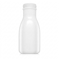 PET LÁHEV 250 ML NA MLÉKO BÍLÁ BEZ UZÁVĚRU  (100 ks)