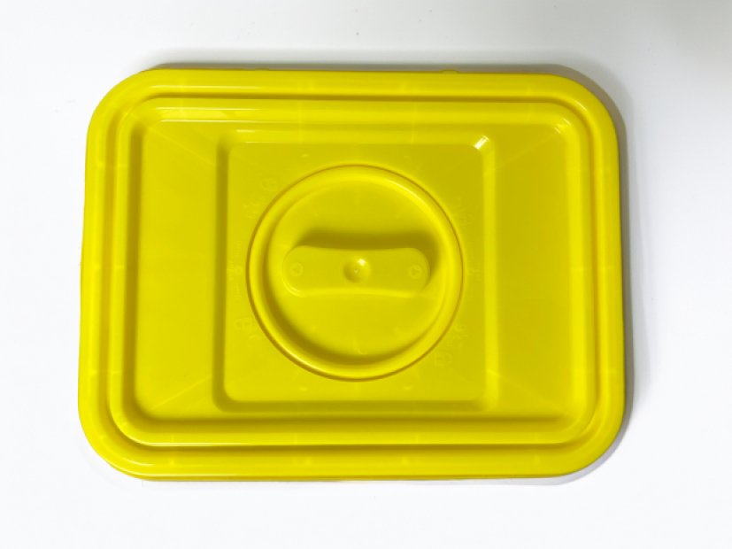 PP VÍKO ŽLUTÉ ÚCHOP + OTVOR K REC NÁDOBĚ 30-60 L 