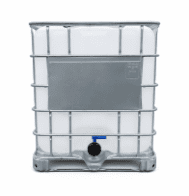 IBC KONTEJNER 1000L REKO 225/80 KOVOVÁ PAL. NOVÁ NÁDOBA NATUR NEVYMĚNITELNÝ KLAPKOVÝ KOHOUT BEZ UN