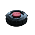 HORNÍ ŠROUBOVACÍ VÍKO DN 150 MM ČERNÉ S ODVZDUŠNĚNÍM