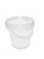 PP KBELÍK 580ML KULATÝ S POJISTKOU VČ. VÍKA TRANSPARENTNÍ/5000KS PALETA