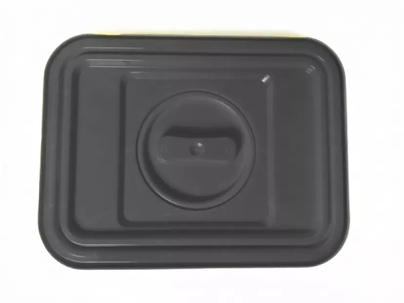 PP REC NÁDOBA 30 L ČERNÁ UN 3H2//S KÓNICKÁ 400 X 300 X 330 MM VČETNĚ ČERNÉHO VÍKA ÚCHOP+OTVOR(2)