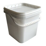 PP KBELÍK 10L ČTVERCOVÝ S POJISTKOU VČ. VÍKA BÍLÝ/480KS PALETA