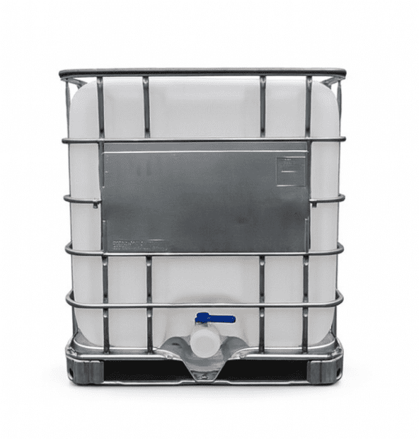 IBC KONTEJNER REKO 1000L 150/80 KOVOVÁ PALETA VYMĚNITELNÝ KLAPKOVÝ KOHOUT DN 80 MM