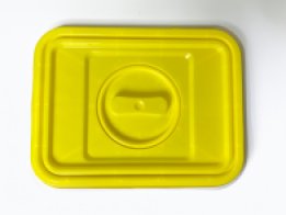 PP VÍKO ŽLUTÉ ÚCHOP + OTVOR K REC NÁDOBĚ 30-60 L 