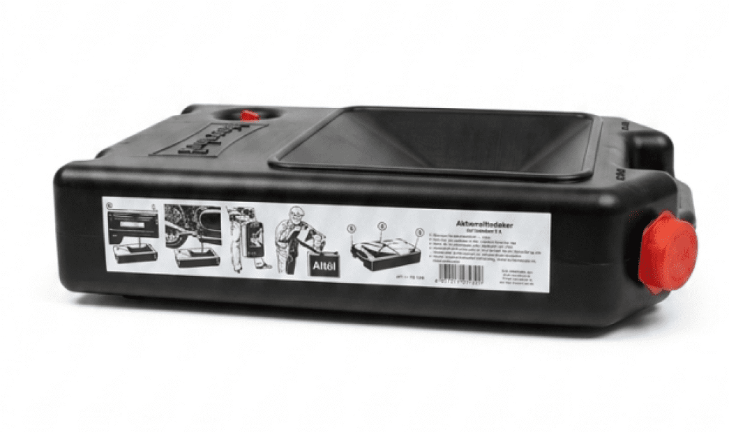 HDPE Kanystr černý na výměnu oleje, sběrný objem 8 l  130x300x500 mm(2)