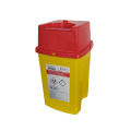 NÁDOBA NA MEDICINÁLNÍ ODPAD HRANATÁ 2 L VČETNĚ UZÁVĚRU 120 X 128 X 220 MM (75 KS/KARTON)