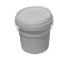 PP KBELÍK, 1,08L KULATÝ, BÍLO/BÍLÝ, PLASTOVÉ OUŠKO, VČETNĚ VÍKA