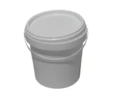 PP KBELÍK, 1,08L KULATÝ, BÍLO/BÍLÝ, PLASTOVÉ OUŠKO, VČETNĚ VÍKA