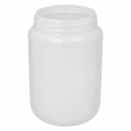 376-70543 HDPE DÓZA 750 ML NATUR KULATÁ ŠIROKOHRDLÁ, BEZ UZÁVĚRU