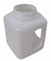 311-83981 HDPE DÓZA 2,3 L NATUR HRANATÁ S UCHEM, BEZ UZÁVĚRU