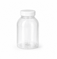 DÓZA 1100 ML ČIRÁ 55/100 x 160 MM VČETNĚ ŠROUBOVACÍHO VÍČKA BÍLÉHO