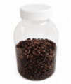 DÓZA 1100 ML ČIRÁ 55/100 x 160 MM VČETNĚ ŠROUBOVACÍHO VÍČKA BÍLÉHO(3)3