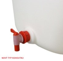 PŘÍSLUŠENSTVÍ - VÝPUSTNÝ KOHOUTEK  PE 16/19 MM K POTRAVINÁŘSKÝM SUDŮM NA VÍNO - FA 002