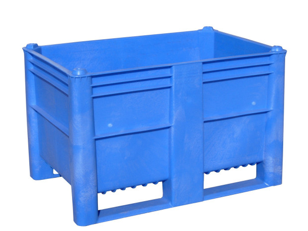 PLASTIC BOX TYPE 800, FULL, DIM. 1200 x 800 x 740 MM, WITH UN CERTIFICATION 11H2 / Y / S / 01/21 / IL, BLUE