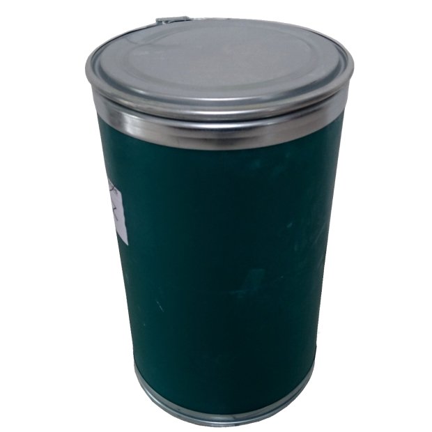 LEPENKOVÝ SUD 64 L POUŽITÝ 355/380x630 MM LEPENKOVÉ DNO/POZINKOVANÉ VÍKO BEZ UN bez těsnění