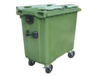 PLASTIC CONTAINER 770L MUNICIPAL WASTE TANK GREEN