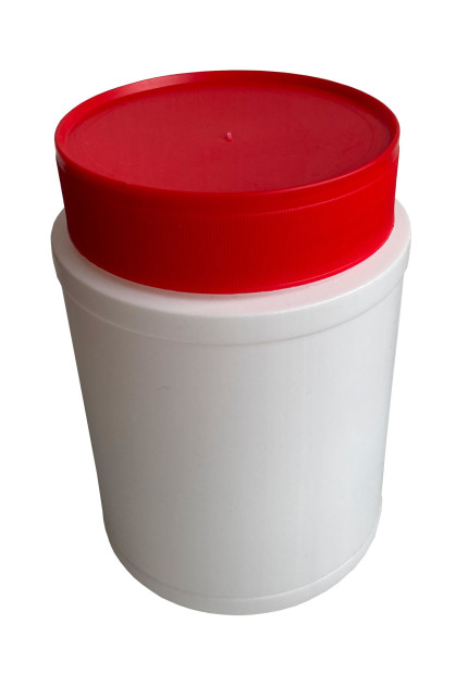 HDPE CAN 1000 ML WHITE WITHOUT UN, INCL. COVER AND LID - SALE(2)